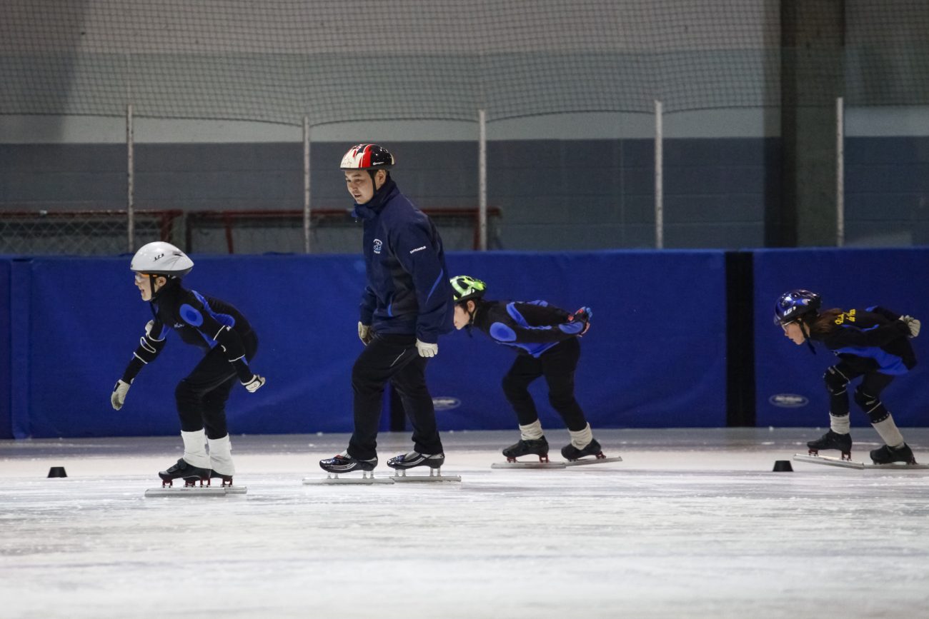 Entraînement de patinage de vitesse